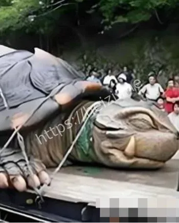 小龟护卫河水暴涨